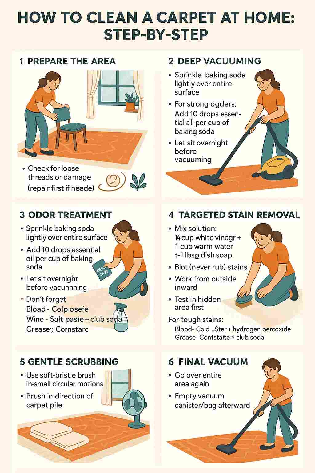 How to Clean a Carpet at Home: Expert Tips for All Rug Types